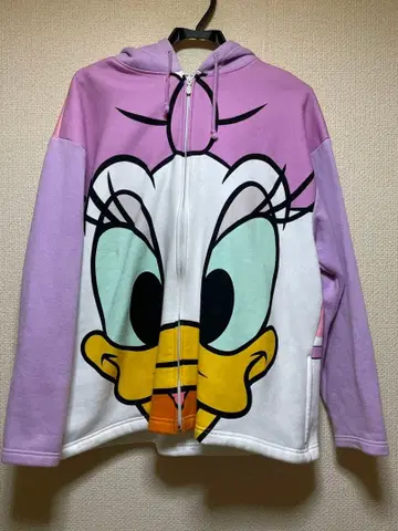 디즈니 데이지 빅 페이스 후드티