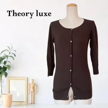 zB790 [M] Theory luxe 하이 게이지 리브 니트 크루넥