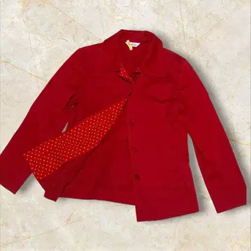 [ 갤러리 비스콘티 ] 자켓 트렌치코트 안감 도트 레드 가을/겨울