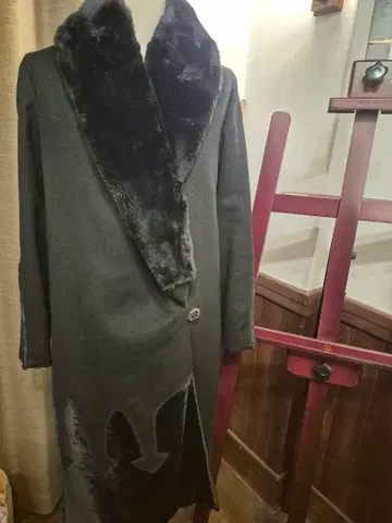 1920년대 이탈리아제 RIGATINI 캐시미어 x 실크 앤티크 코트