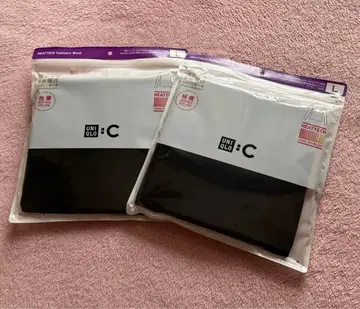 UNIQLO 울트라 웜 캐시미어 블렌드 터틀넥 T(긴팔) L 블랙 2개