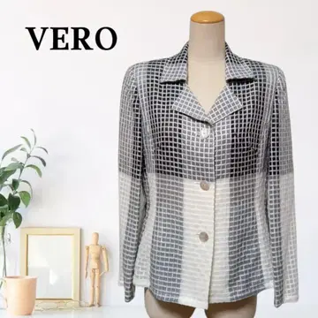zB506 [ L ] VERO 테일러드 피크 라펠 자켓 시어 소재