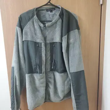 UNCROWD 밀리터리 플리스 자켓 XL 슬레이트