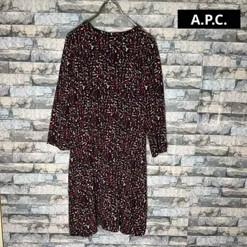 A.P.C. 실크 원피스 올 패턴 34 APC 드레스