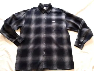 Caltop 옴브레 섀도우 체크 셔츠 USA제 미국제