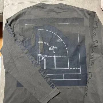 The North Face 긴팔 티셔츠 M 다크 그레이