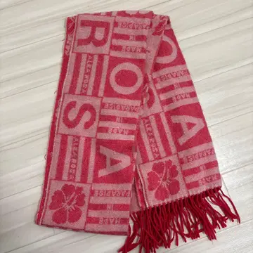 ALBA ROSA 알바 로자 꽃무늬 머플러 빨간색