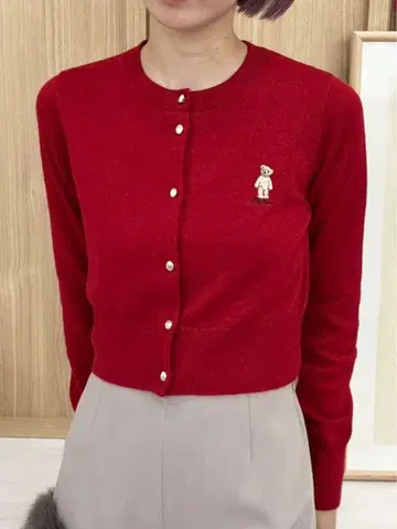 [ LILY BROWN ] Lily Bear 컴팩트 가디건