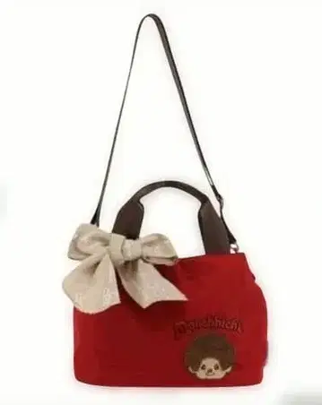 몽치치 핸드백 숄더백 2way 레드 살롱 드 루방