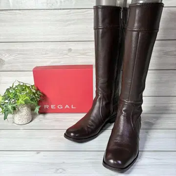 1310 리걸 6472 롱 부츠 사이드 지퍼 가죽 브라운 23.5