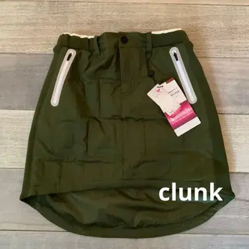 새상품 CLUNK 올리브 그린 두꺼운 원단 스커트 M