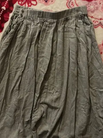 R45 45rpm 그레이 플레어 스커트