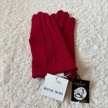 [ 미사용 ] HANAE MORI 하나에모리 캐시미어 장갑 택 포함