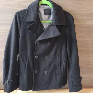 RAGEBLUE 블랙 울 피코트