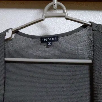 INDIVI 그레이 롱 가디건