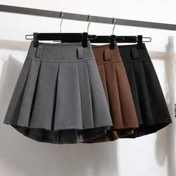플리츠 미니 스커트 가을/겨울 큐롯 새상품 빅 사이즈 작은 사이즈