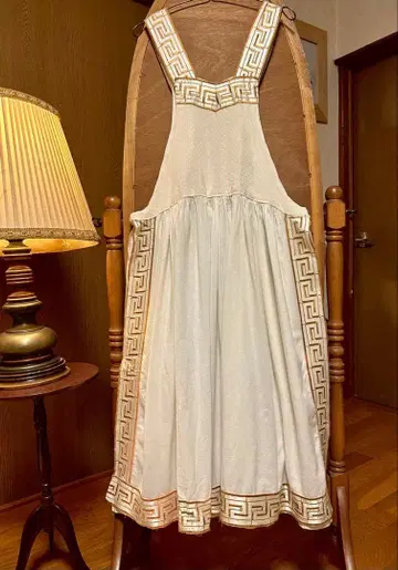 70년대 유럽 프랑스 앤티크 빈티지 에이프런 원피스 구제 의류