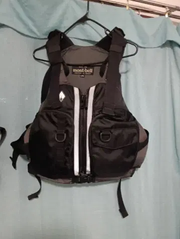 mont-bell 구명 조끼 L/XL 블랙/그레이