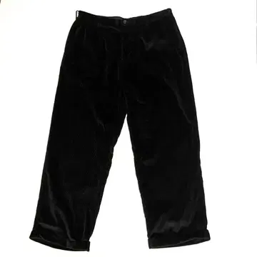 w38 95cm 노티카 블랙 코듀로이 하의 남성용 투턱