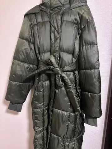 GAP 롱 다운 카키 새상품급