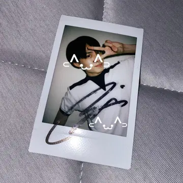 하야마 유키 오카모토 유키 친필 사인 폴라로이드