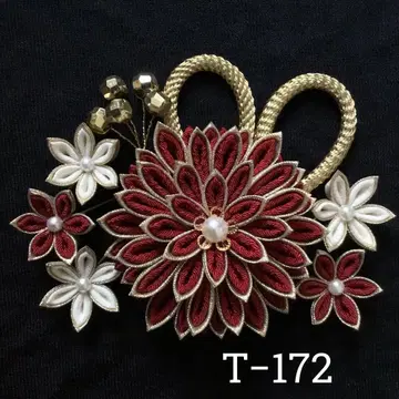 츠마미자이쿠 머리 장식 결혼식 성인식 졸업식 사전 촬영