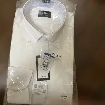 아오야마 양복 와이셔츠 노다리미 맥스 긴팔 화이트