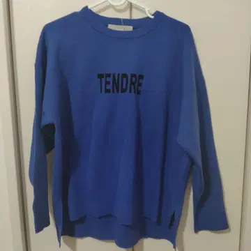TENDRE 로고 스웨터 M 사이즈 파랑