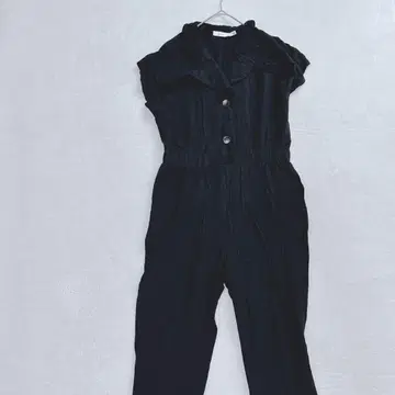 [ LUSH ] 마 혼방 블랙 올인원 M 반팔 깔끔한