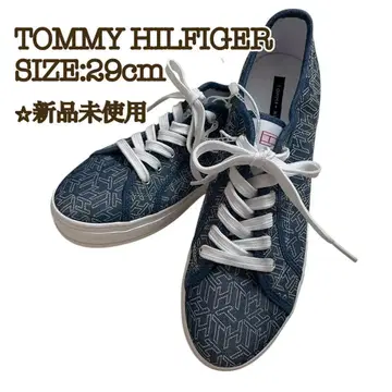 [새상품] 타미힐피거 스니커즈 29cm 네이비 캔버스