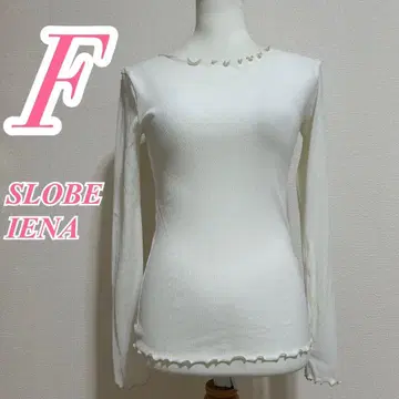 SLOBE IENA 슬로브 이에나 화이트 베이지 니트 멜로우 깔끔한