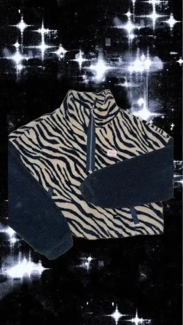 Roxy Vibes 제브라 패턴 플리스 후드티 상의 y2k