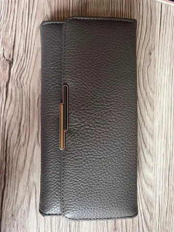 가죽제 그레이 장지갑