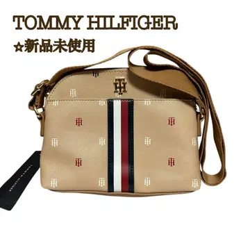 [ 새상품 ] 타미힐피거 숄더백 TH 모노그램 로고 베이지