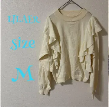 LILAER 리라에르 아이보리 프릴 긴팔 M