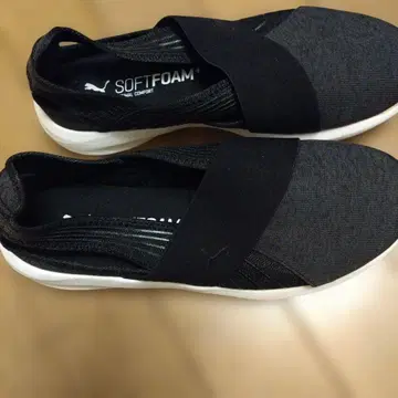 블랙 24.5cm PUMA 스니커즈 softform 경량 블랙 푸마