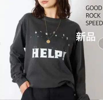 새상품 GOOD ROCK SPEED BEATLES HELP 롱T 차콜 M