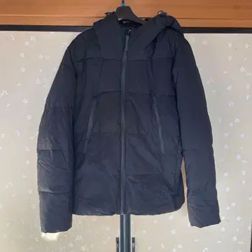 워크맨 워셔블 다운 자켓 블랙 L workman