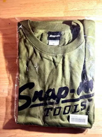 Snap-on 플로키 코튼 T셔츠 XL 카키