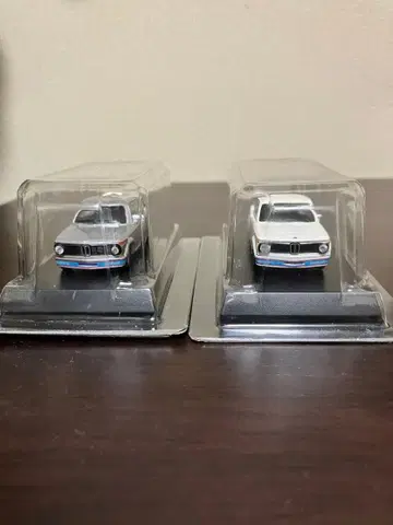 레어 교쇼 1/64 BMW 2002 turbo 화이트 실버 2대 세트