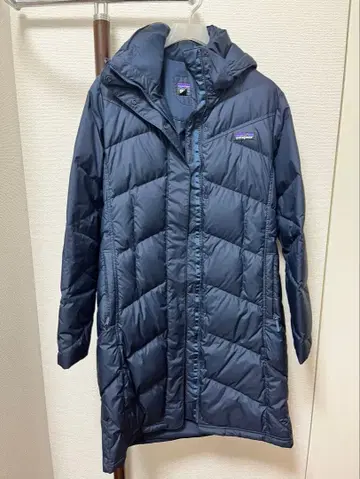 [ 새상품급 ] patagonia 네이비 다운 자켓 후드 부착
