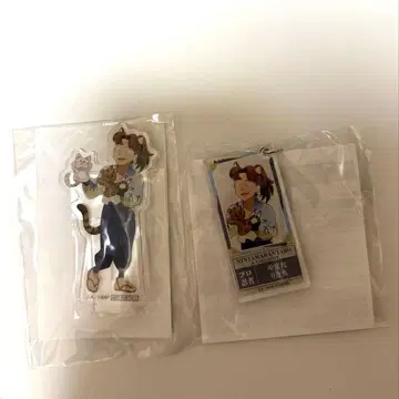 닌타마 난자타운 미니 아크릴 스탠드 티켓풍 키링 야마다 리키치