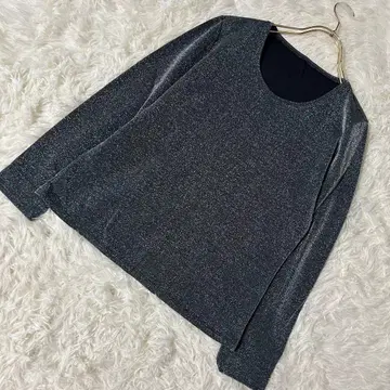 HIROKO KOSHINO 라메 티셔츠 그레이 11