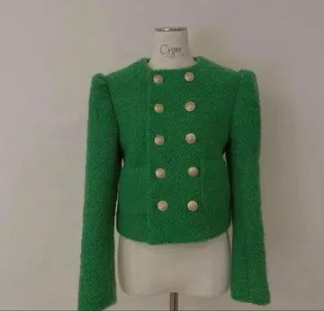 sygne 그린 복슬복슬 자켓 사이즈 1