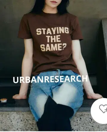 어반 리서치 Teya Flock Letter T-shirts