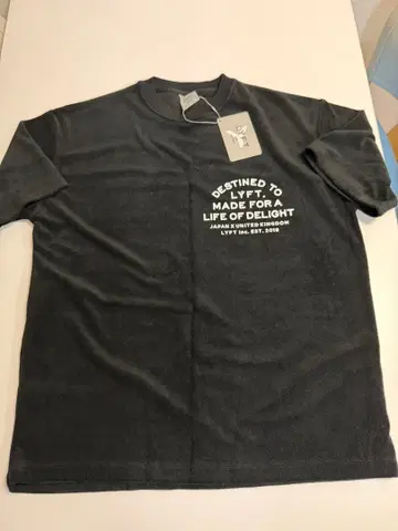 LYFT T 파일 원단 티셔츠 블랙 M