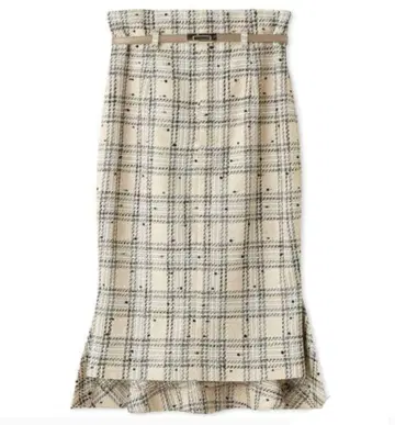 벨티드 미들 길이 타이트 스커트 SNIDEL