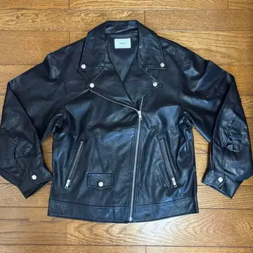 MURUA 더블 라이더 자켓 블랙 #가죽 자켓