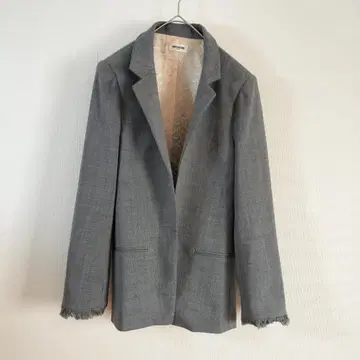ZADIG&VOLTAIRE 자켓 38 그레이 프린지 소매