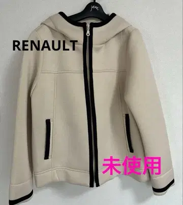RENAULT 후드 부착 베이지 자켓